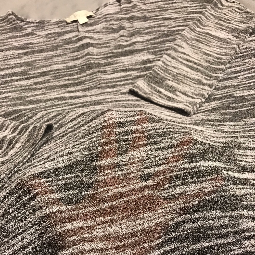 Sheer Dolman Tunic, Olive & Oak, Gray, Small - Picture 15 of 16
